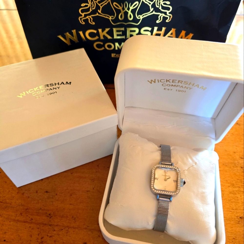 New original box Tycoon Swiss movement Swarovski crystal detail watch.